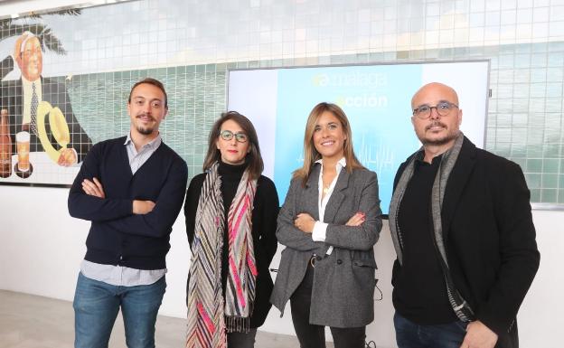 José Villalobos, Sara Sarabia, Genoveva Ferragut y David Burbano