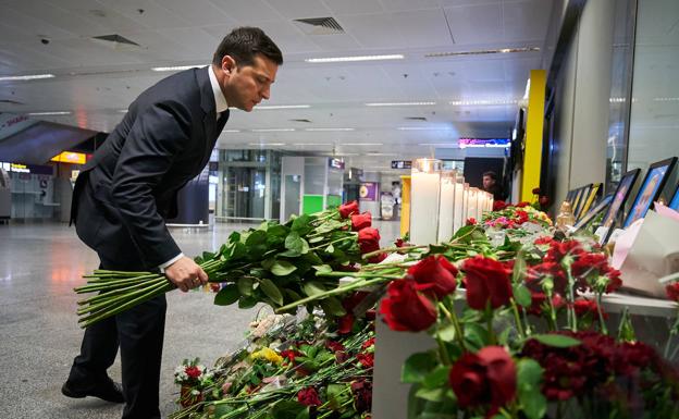 El presidente ucraniano exige a Irán reparaciones por el derribo del avión de pasajeros