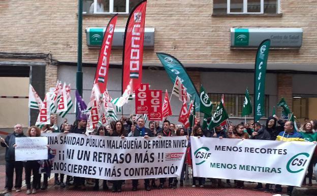 Protestas de profesionales sanitarios. 