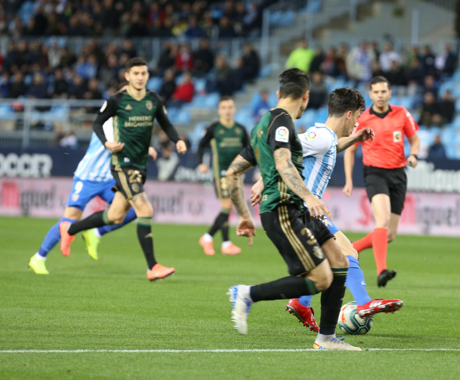 El nuevo entrenador, Sergio Pellicer, debutaba en La Rosaleda