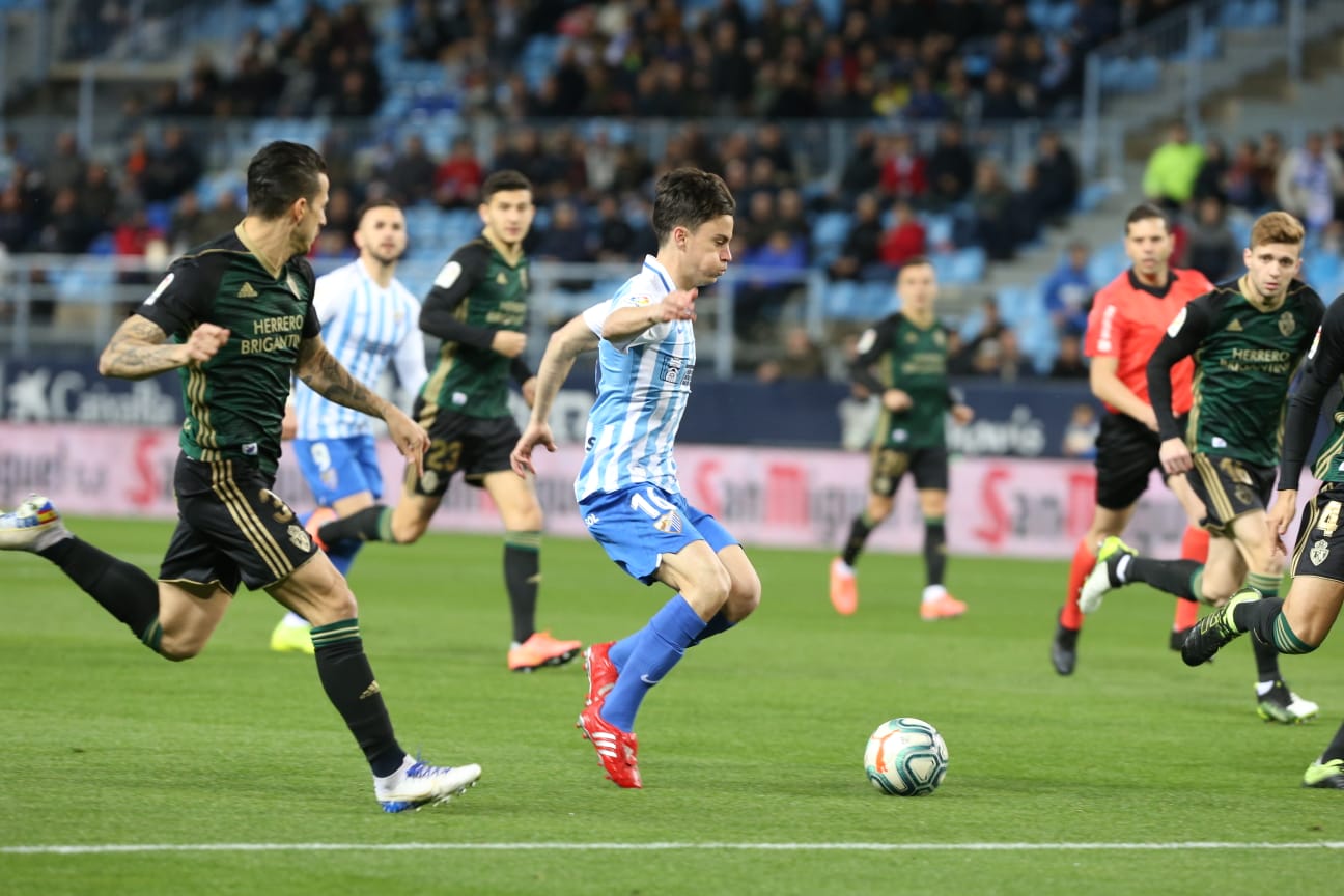 El nuevo entrenador, Sergio Pellicer, debutaba en La Rosaleda