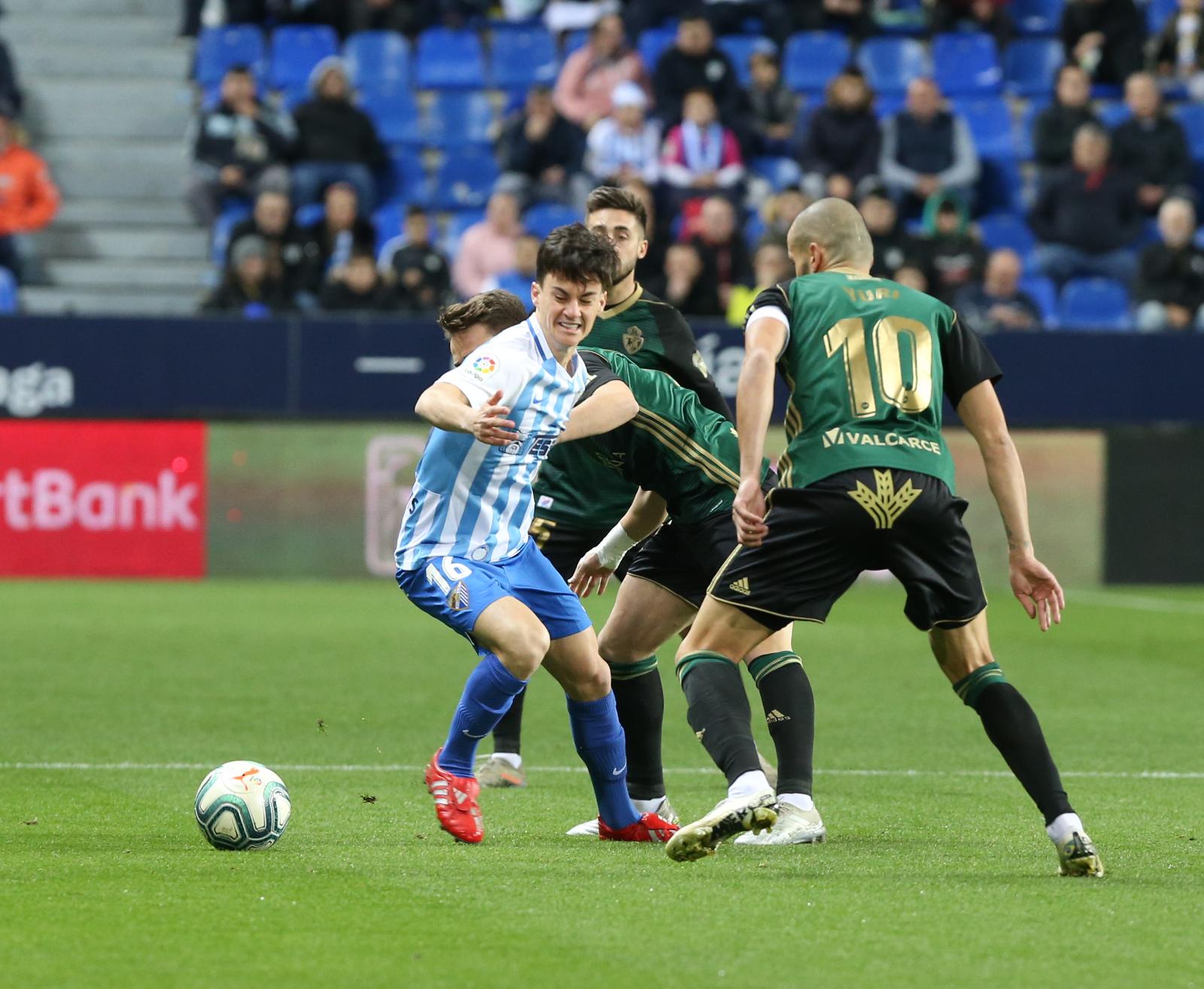 El nuevo entrenador, Sergio Pellicer, debutaba en La Rosaleda