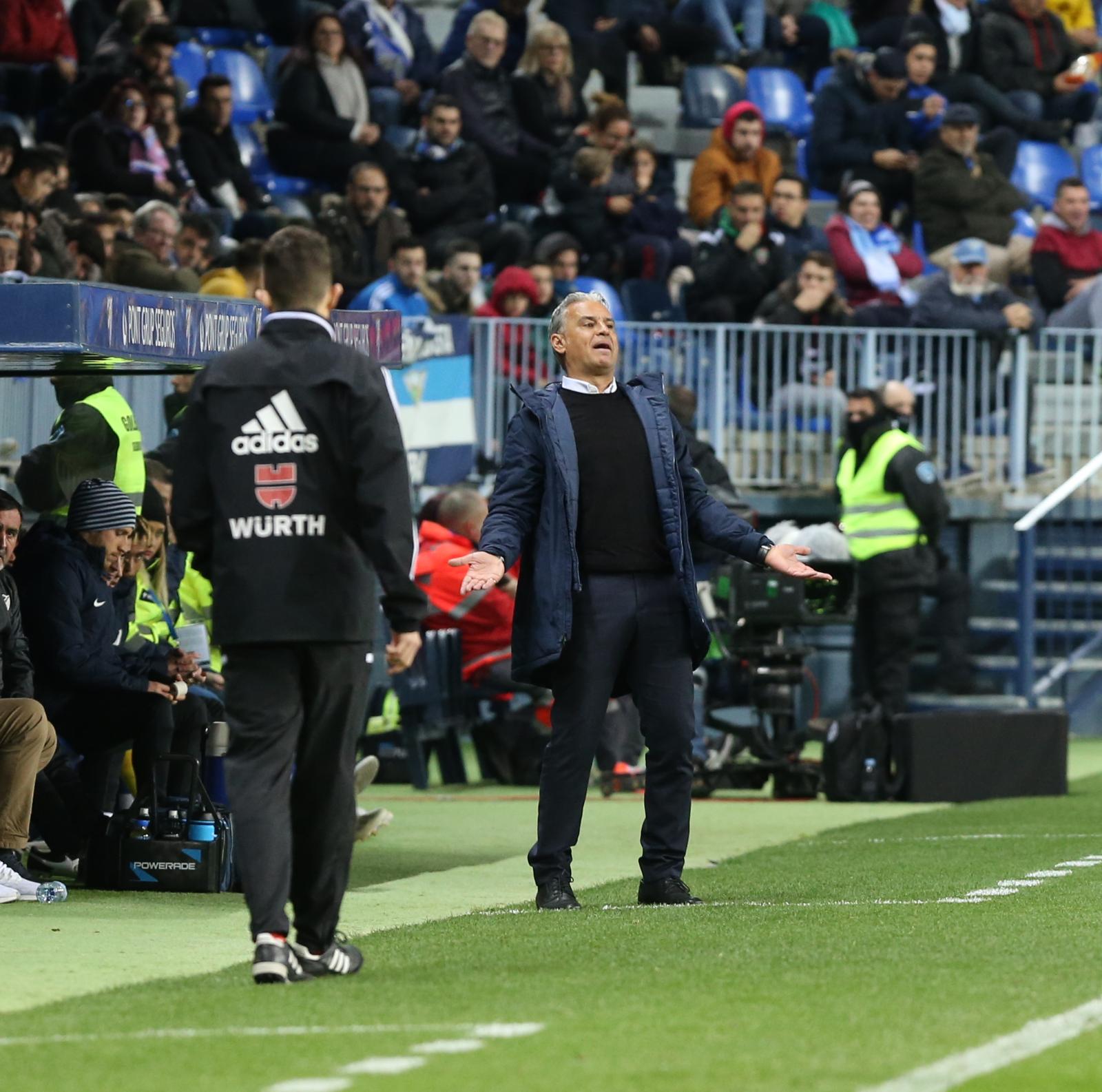 El nuevo entrenador, Sergio Pellicer, debutaba en La Rosaleda