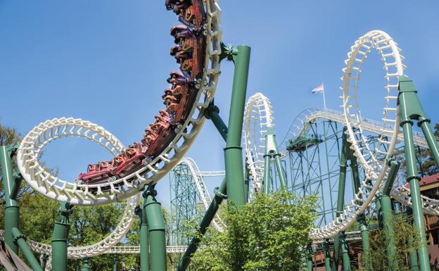 Una de las montañas rusas de Efteling Park.