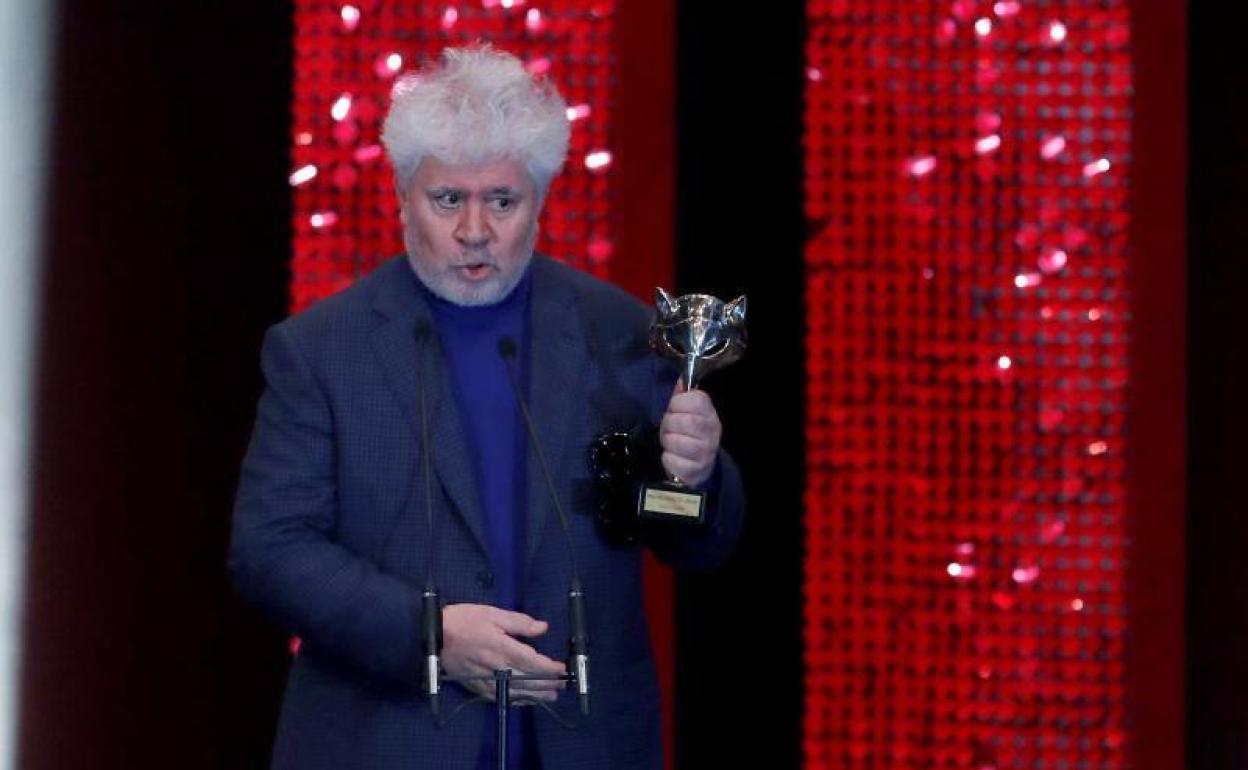 Almodóvar, en la entrega de premios 
