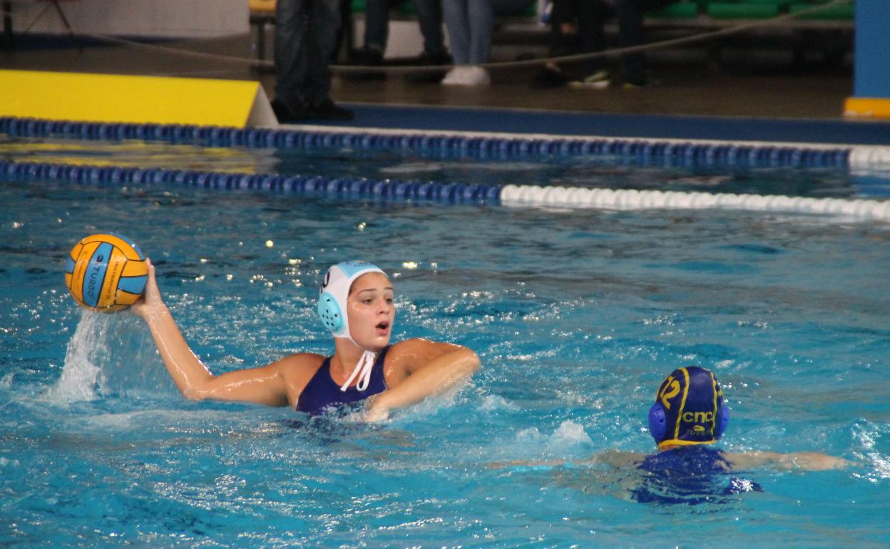 Deportistas del Club Waterpolo Marbella. 