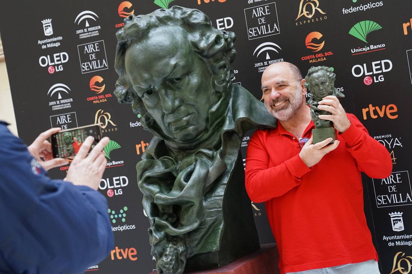 Fotos: Fotografíate con la estatuilla de los Goya en el Ayuntamiento de Málaga hasta el 24 de enero