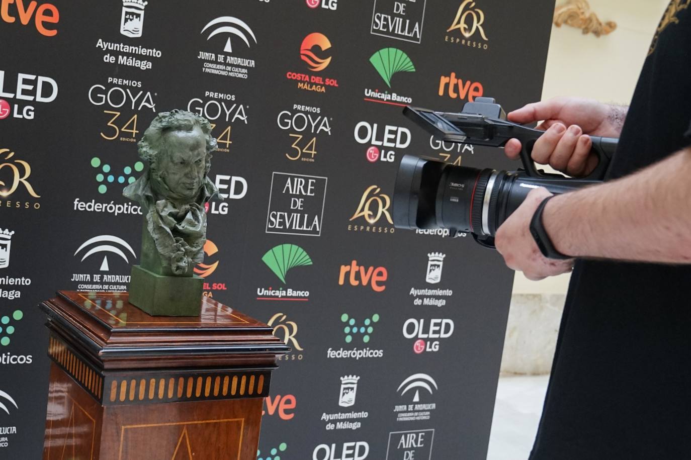 Fotos: Fotografíate con la estatuilla de los Goya en el Ayuntamiento de Málaga hasta el 24 de enero