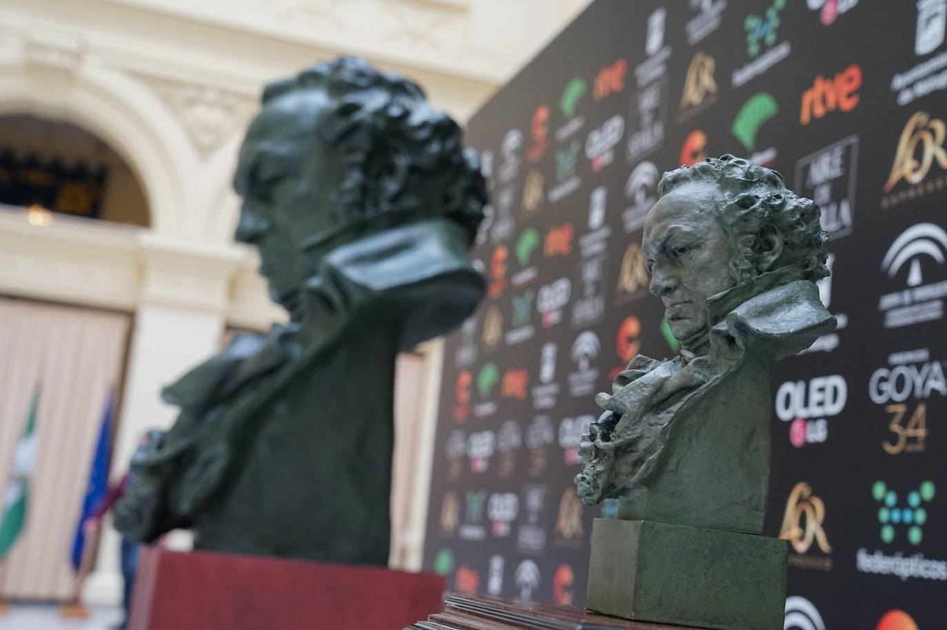 Fotos: Fotografíate con la estatuilla de los Goya en el Ayuntamiento de Málaga hasta el 24 de enero