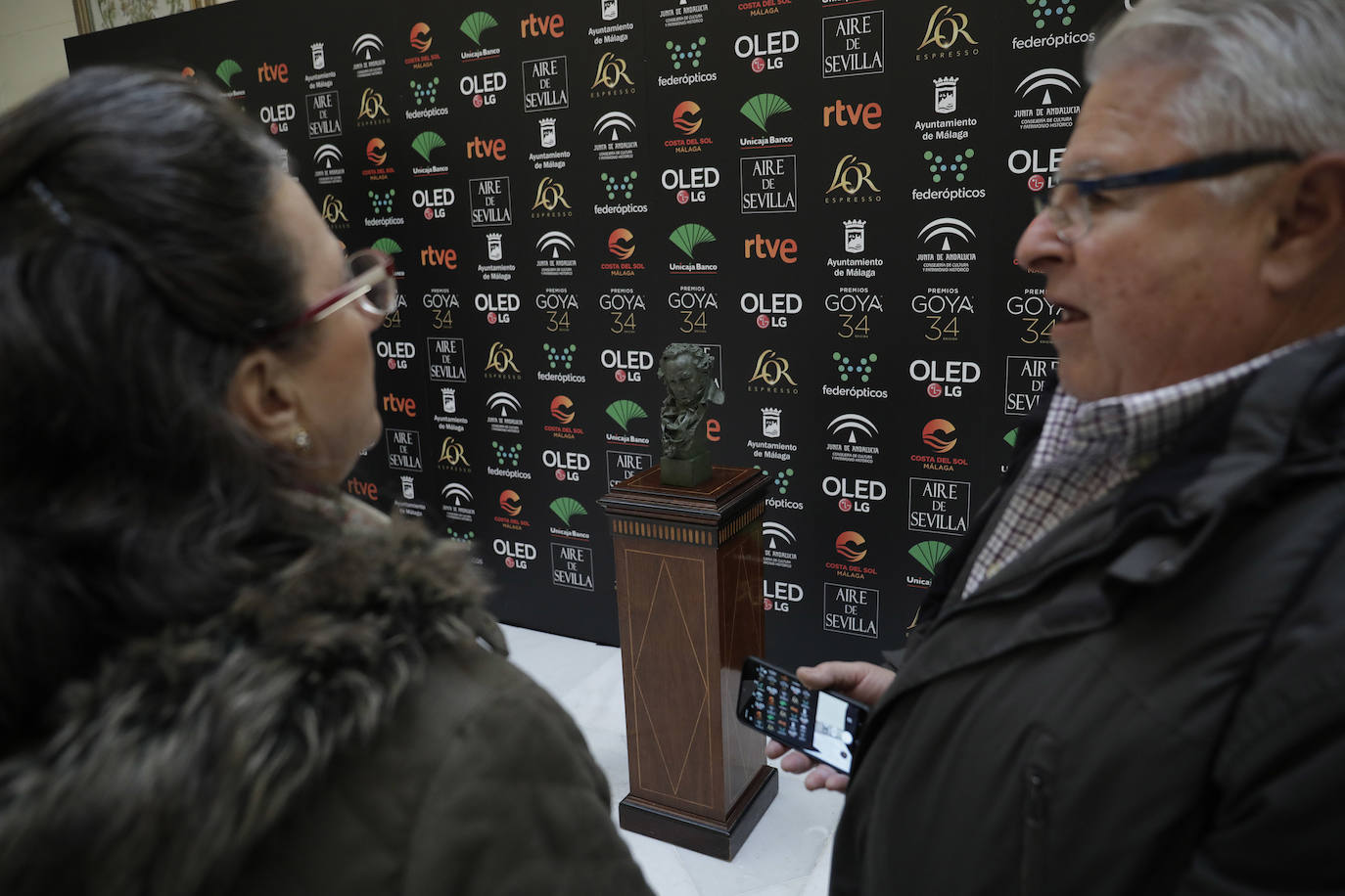 Fotos: Fotografíate con la estatuilla de los Goya en el Ayuntamiento de Málaga hasta el 24 de enero