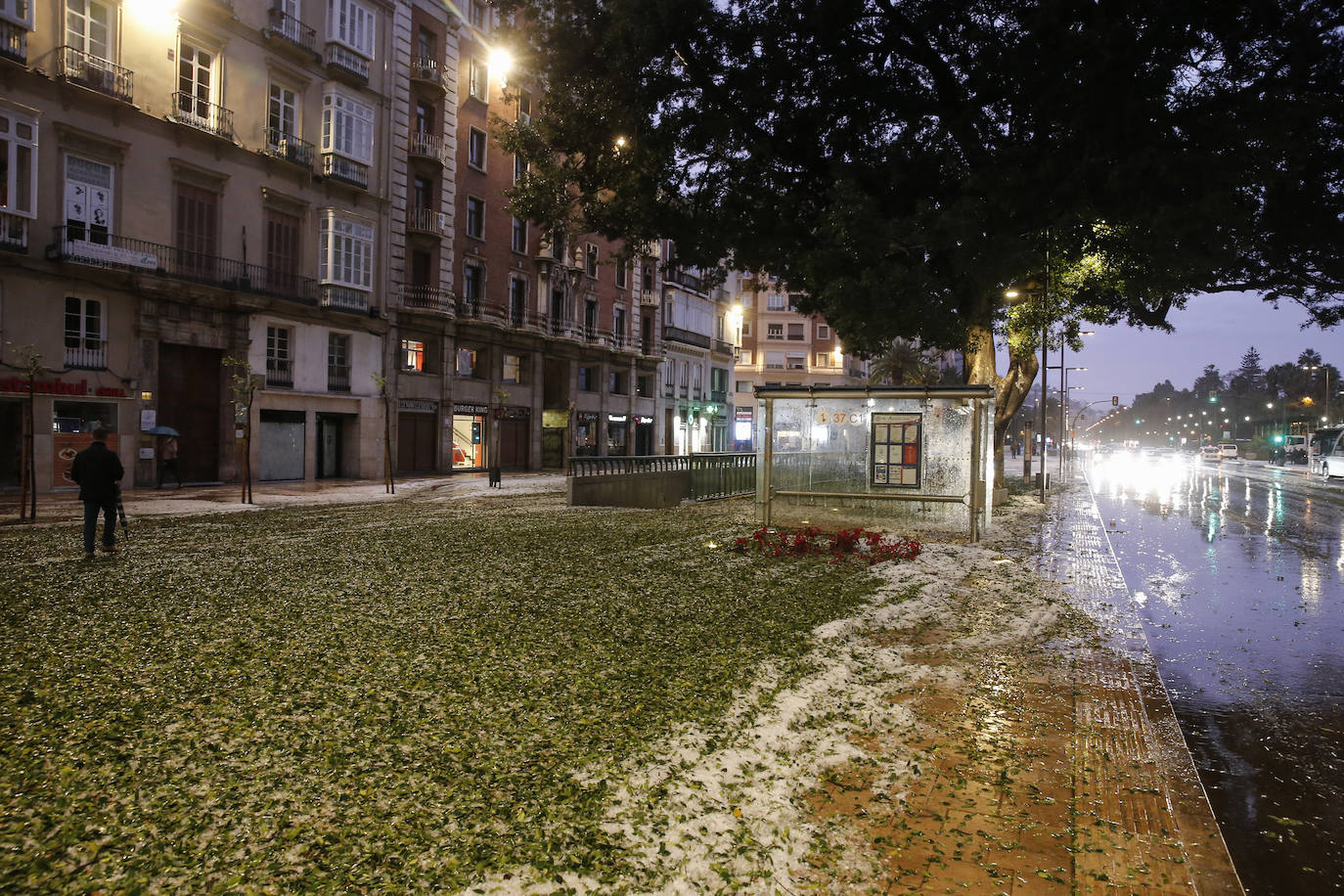 Granizada en Málaga | Fotos: Así ha sido la granizada caída en Málaga