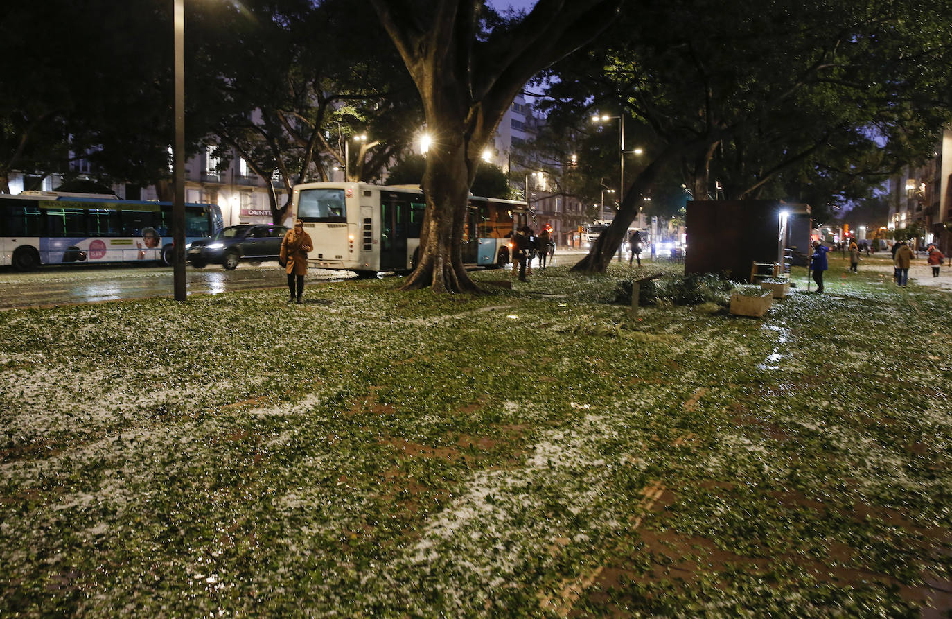 Granizada en Málaga | Fotos: Así ha sido la granizada caída en Málaga