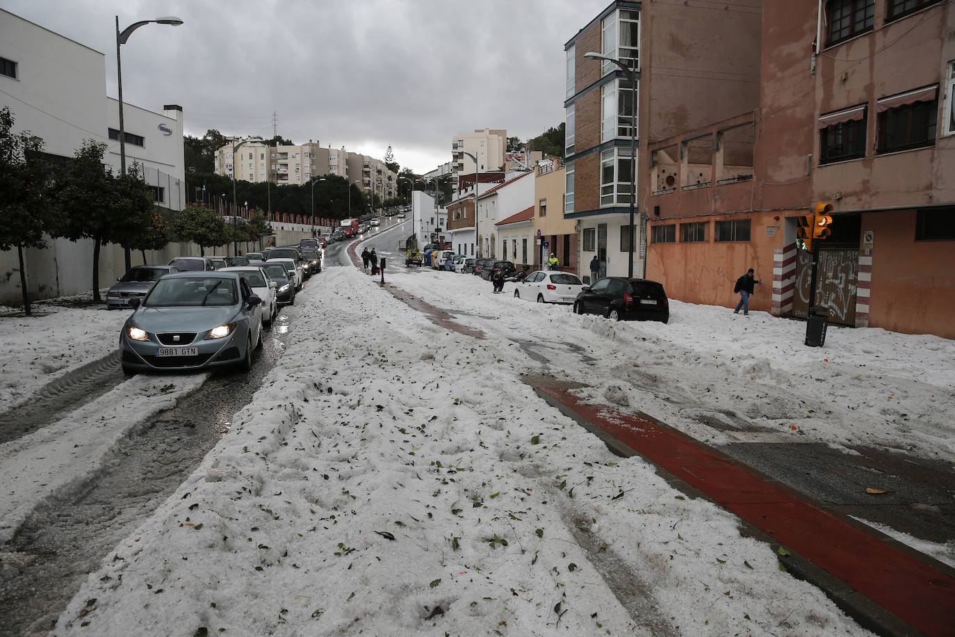 Granizada en Málaga | Fotos: Así ha sido la granizada caída en Málaga