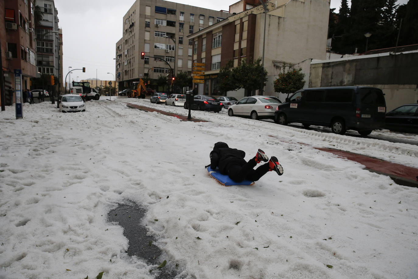 Granizada en Málaga | Fotos: Así ha sido la granizada caída en Málaga