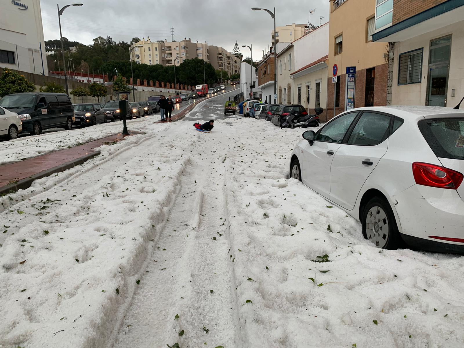 Granizada en Málaga | Fotos: Así ha sido la granizada caída en Málaga