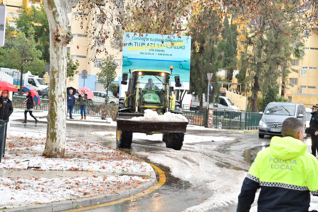 Granizada en Málaga | Fotos: Así ha sido la granizada caída en Málaga