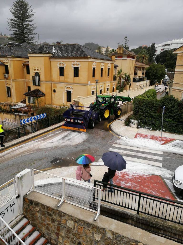 Granizada en Málaga | Fotos: Así ha sido la granizada caída en Málaga