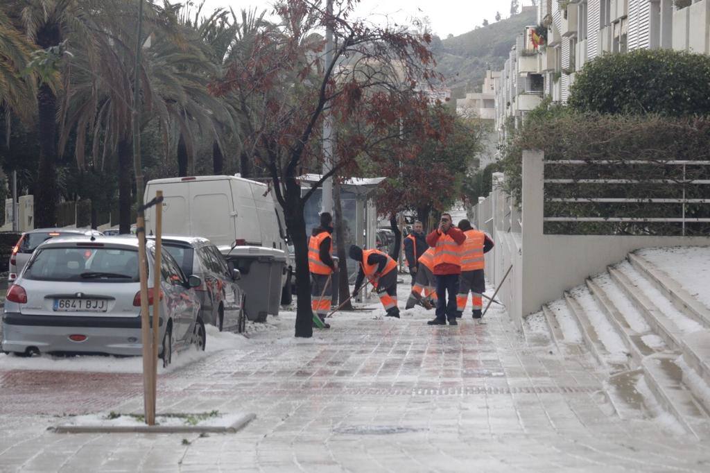 Granizada en Málaga | Fotos: Así ha sido la granizada caída en Málaga