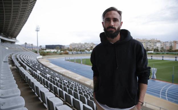 Cifu, en el estadio Ciudad de Málaga. 