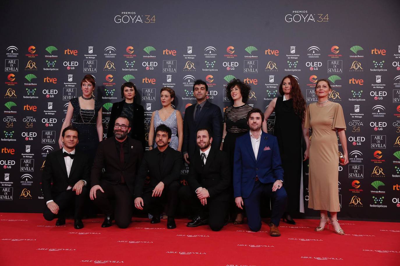 Los famosos asistentes a la gala en el Palacio de Deportes. 