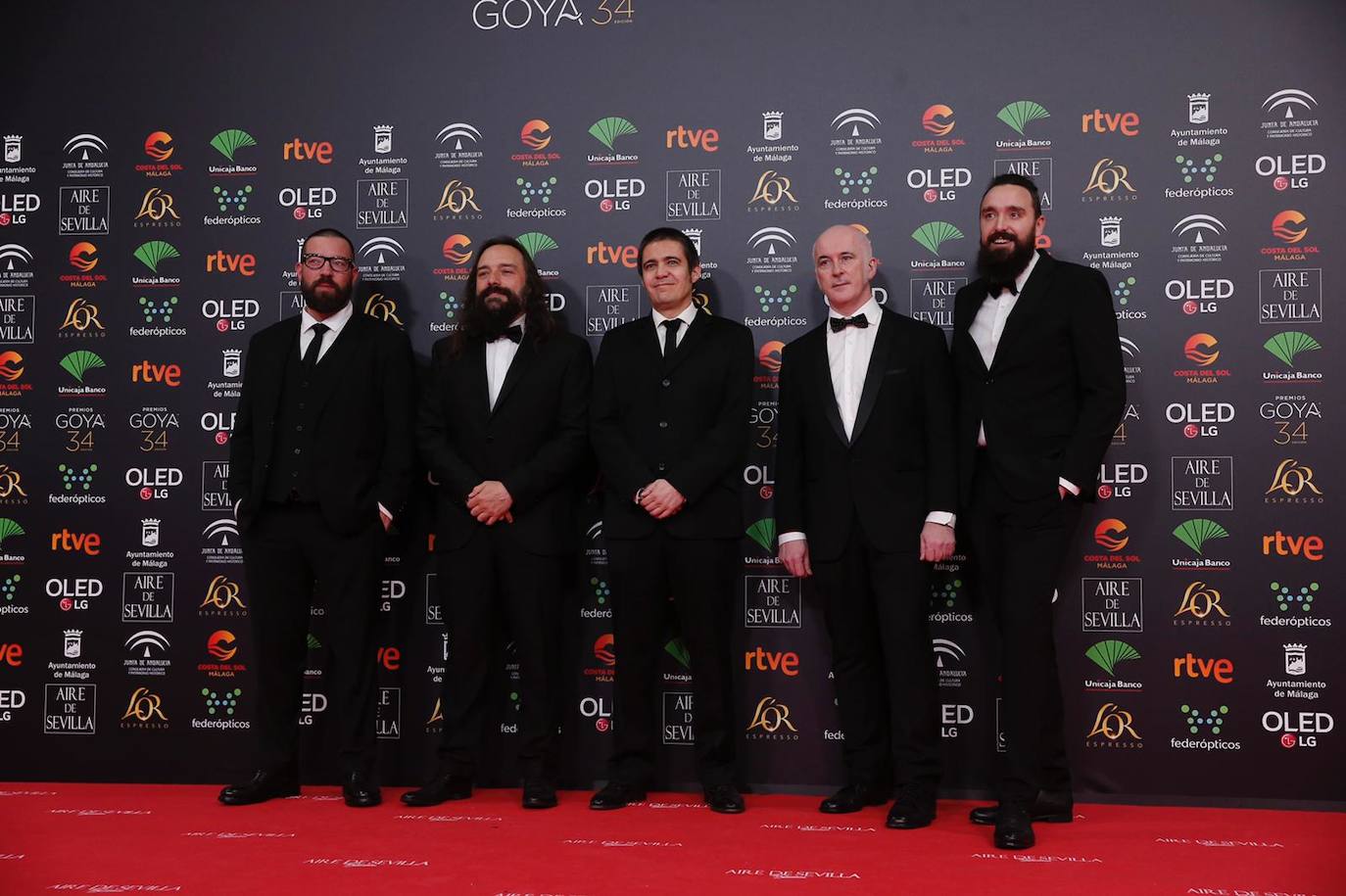 Los famosos asistentes a la gala en el Palacio de Deportes. 