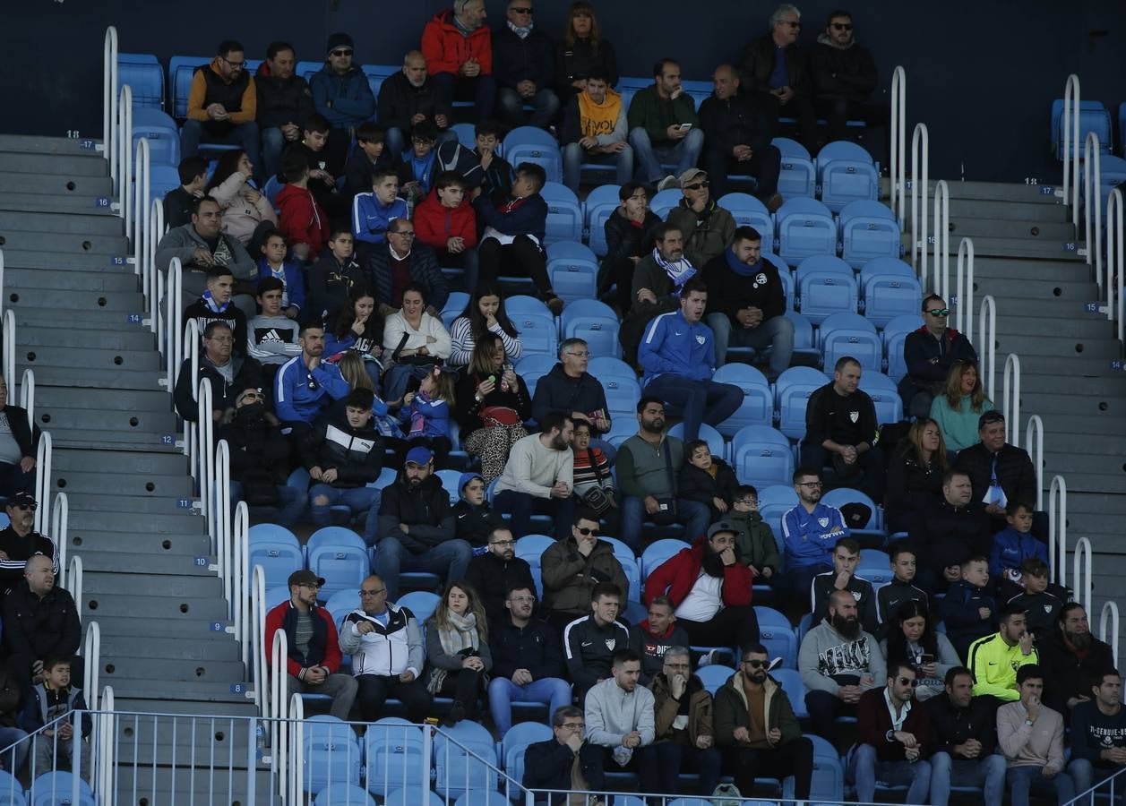 Las mejores imágenes de los aficionados que asistieron al Málaga.Mirandés (2-2)