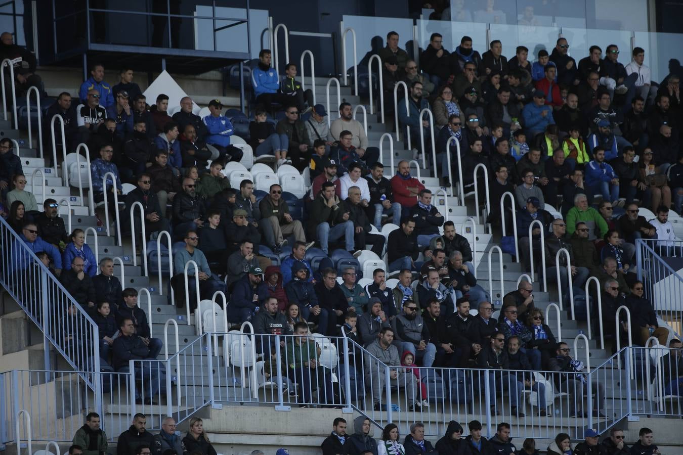 Las mejores imágenes de los aficionados que asistieron al Málaga.Mirandés (2-2)