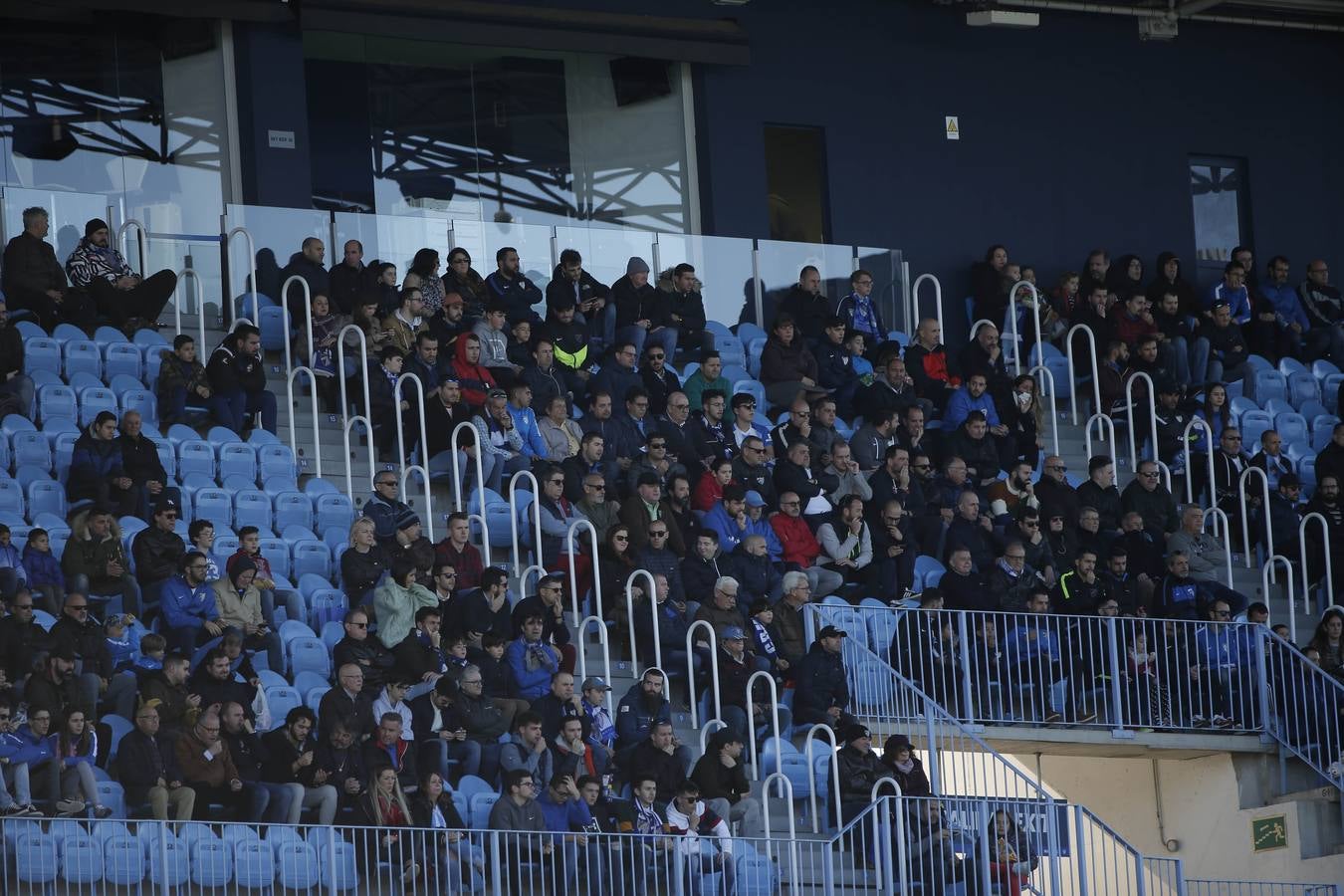 Las mejores imágenes de los aficionados que asistieron al Málaga.Mirandés (2-2)