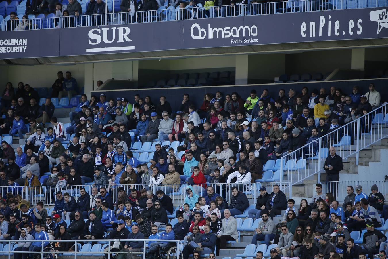 Las mejores imágenes de los aficionados que asistieron al Málaga.Mirandés (2-2)