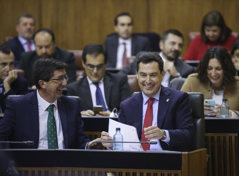 Debate en el Parlamento sobre la situación de Andalucía. 