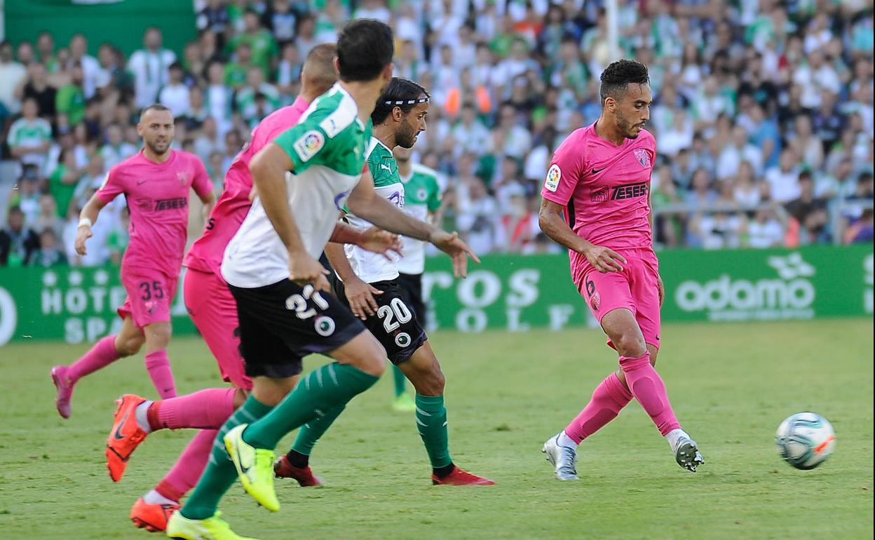 Boulahroud, en el partido disputado en Santander en la primera vuelta. 