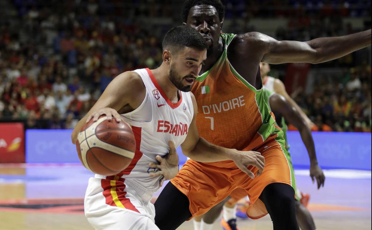 Jaime Fernández, en un partido con España el pasado verano. 