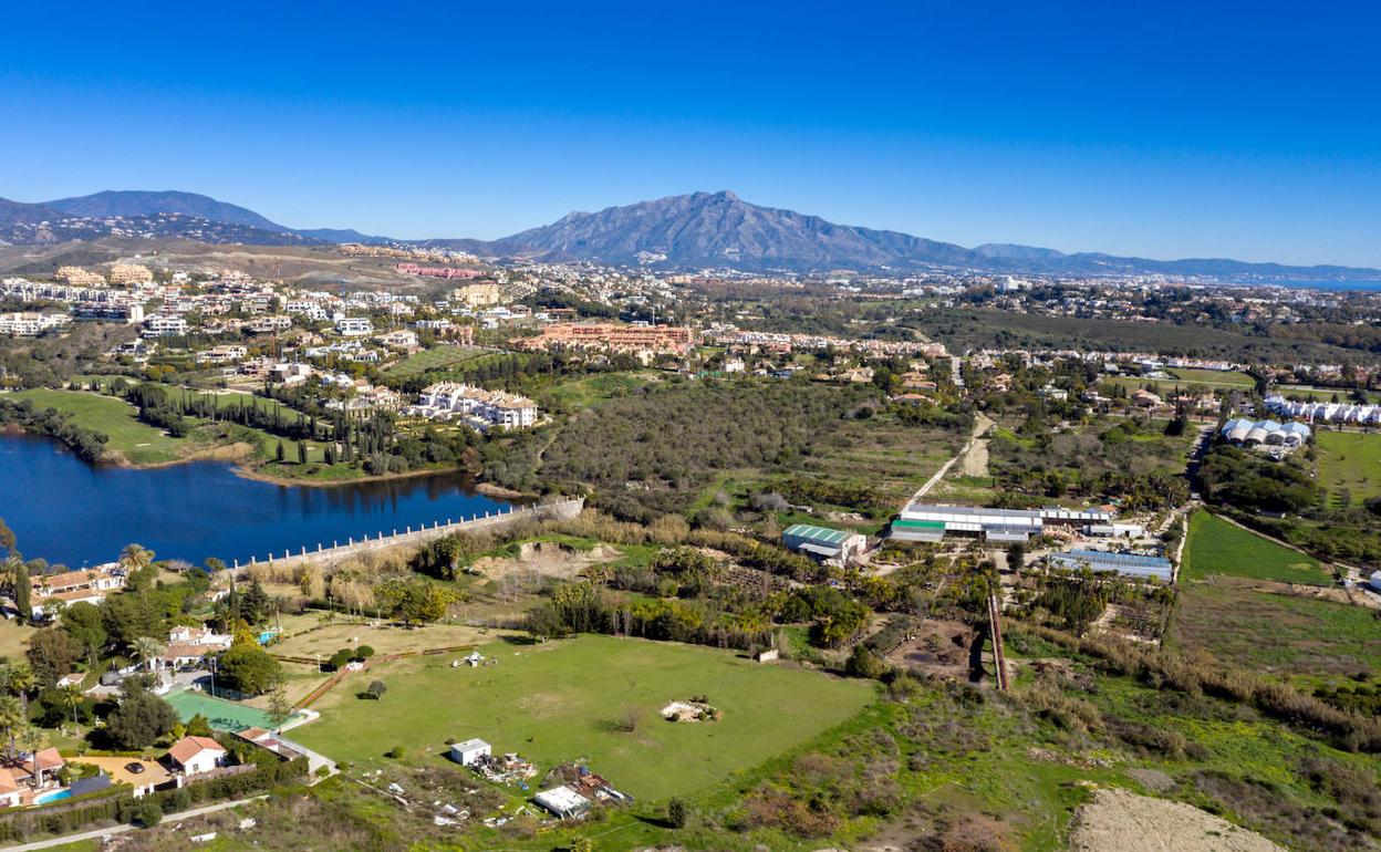 Vista aérea de la zona en la que se ejecutará el puente 