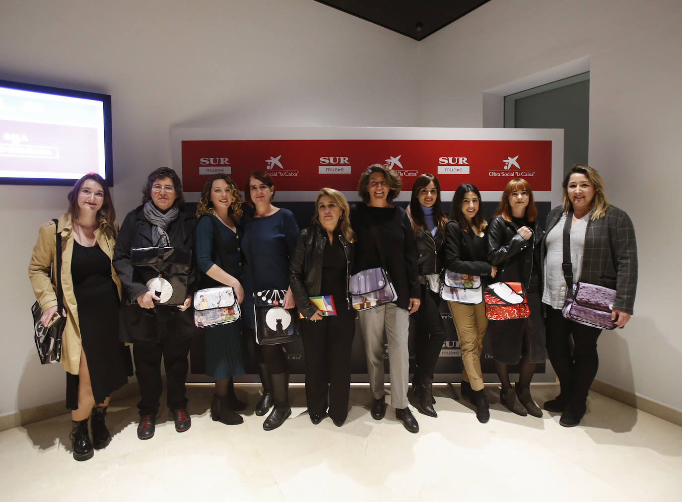 Alicia Cueto, Paqui Ruíz, Maria José Santos, Marianela Carrasco, Elisabeth Fernández, Laura Domínguez, Remedios Herrera, María José García, Ángela Aznarez y Jezabel García 