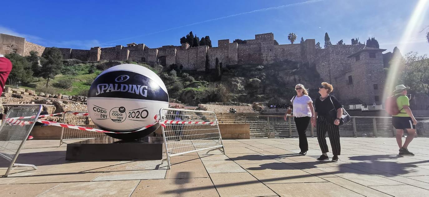 Fotos: Últimos preparativos para la Copa del Rey de baloncesto en Málaga