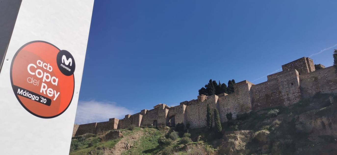 Fotos: Últimos preparativos para la Copa del Rey de baloncesto en Málaga