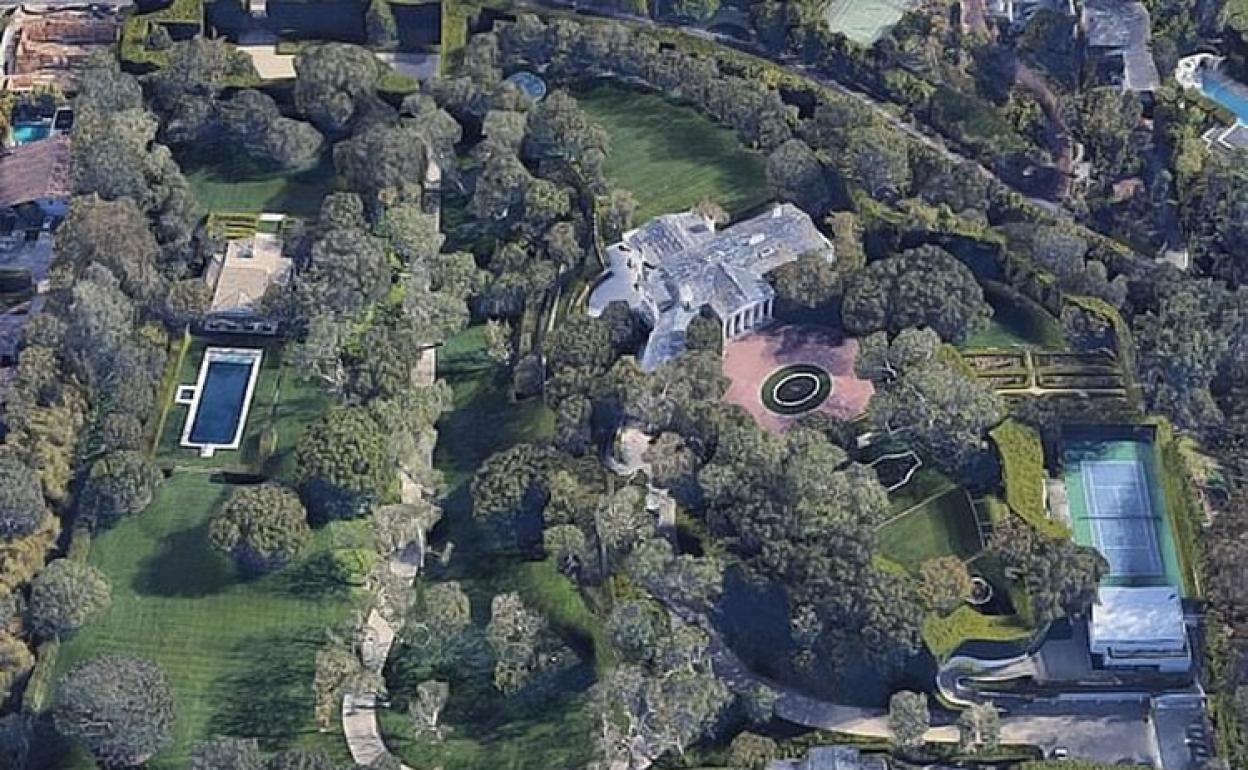 Imagen de Google Maps de la nueva propiedad de Bezos. 