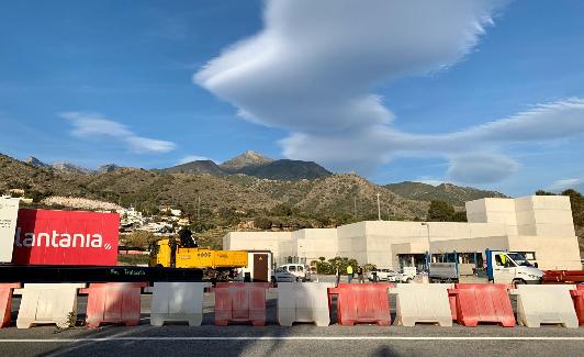 Estado de las obras de la planta depuradora de Nerja. 