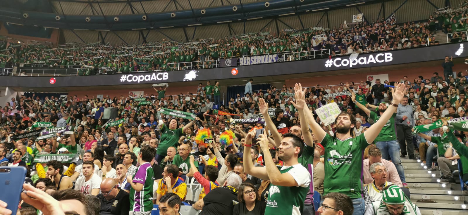 Gradas llenas en el Martín Carpena para ver el Unicaja-Real Madrid