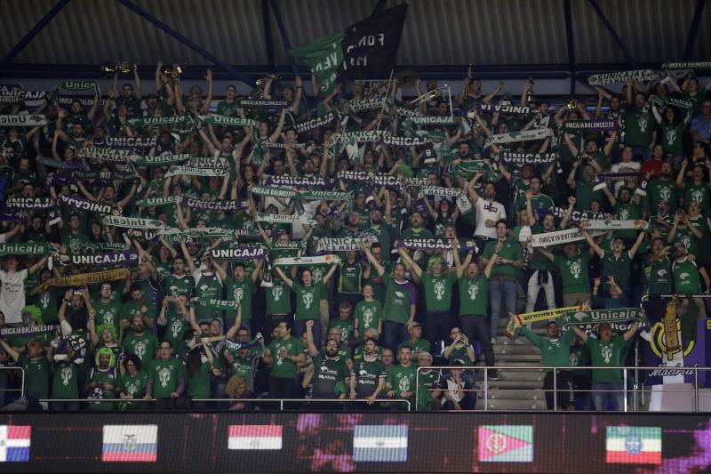 Gradas llenas en el Martín Carpena para ver el Unicaja-Real Madrid