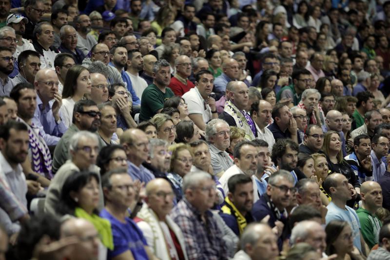 Gradas llenas en el Martín Carpena para ver el Unicaja-Real Madrid