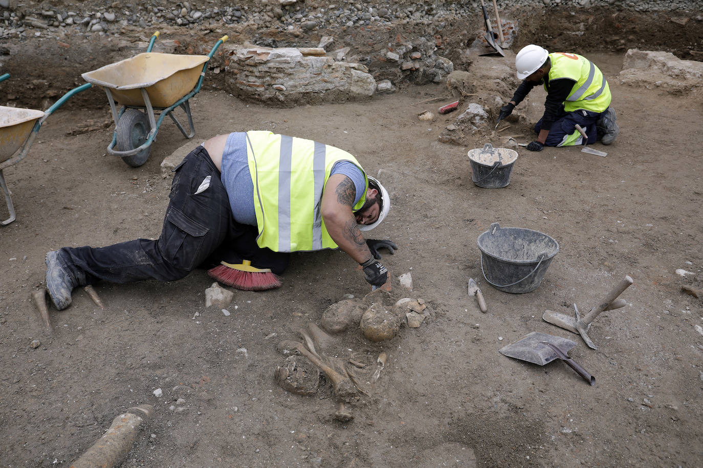 Fotos: Excavaciones arqueológicas en la parcela del Astoria