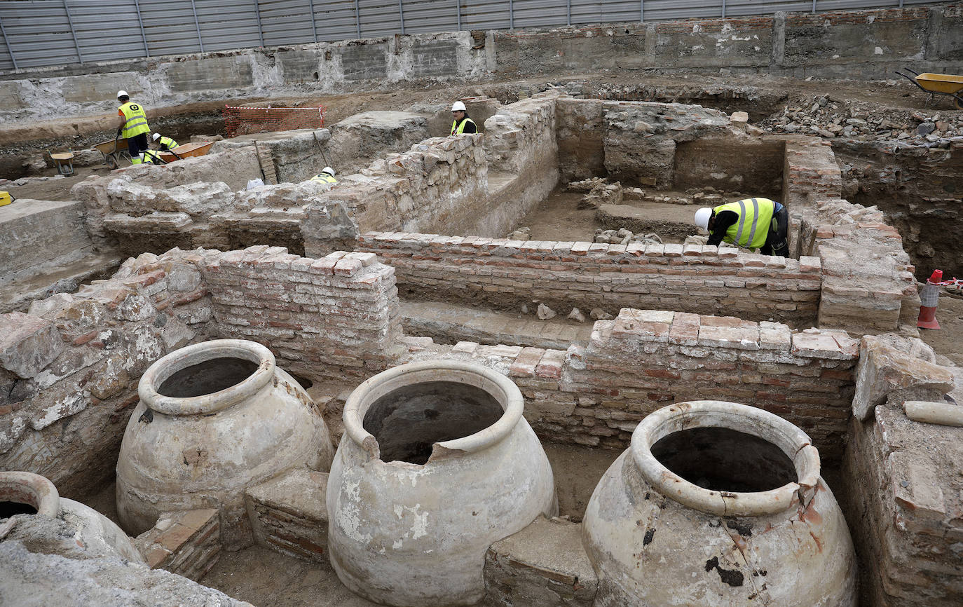 Fotos: Excavaciones arqueológicas en la parcela del Astoria