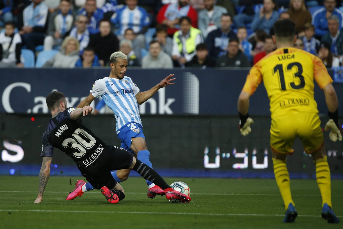 Fotos: El Málaga-Racing, en imágenes