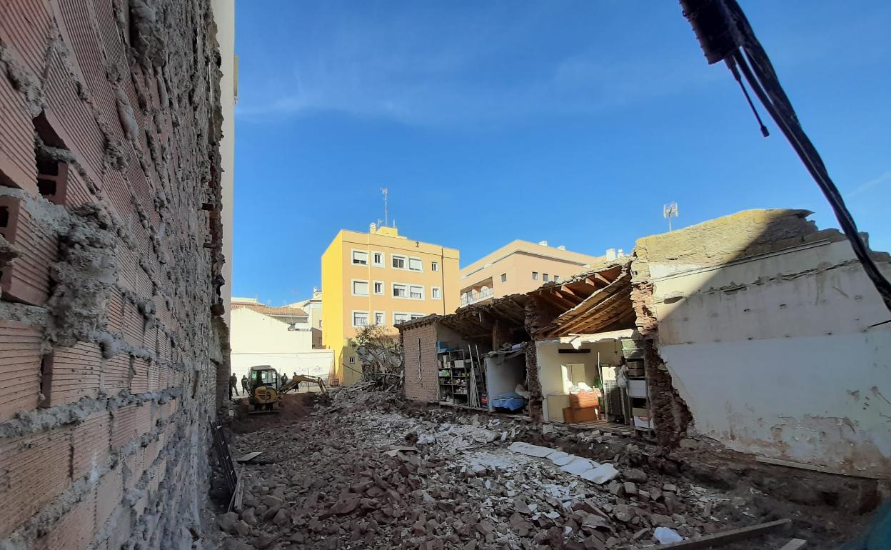 Imagen del estado en el que ha quedado la vivienda. 