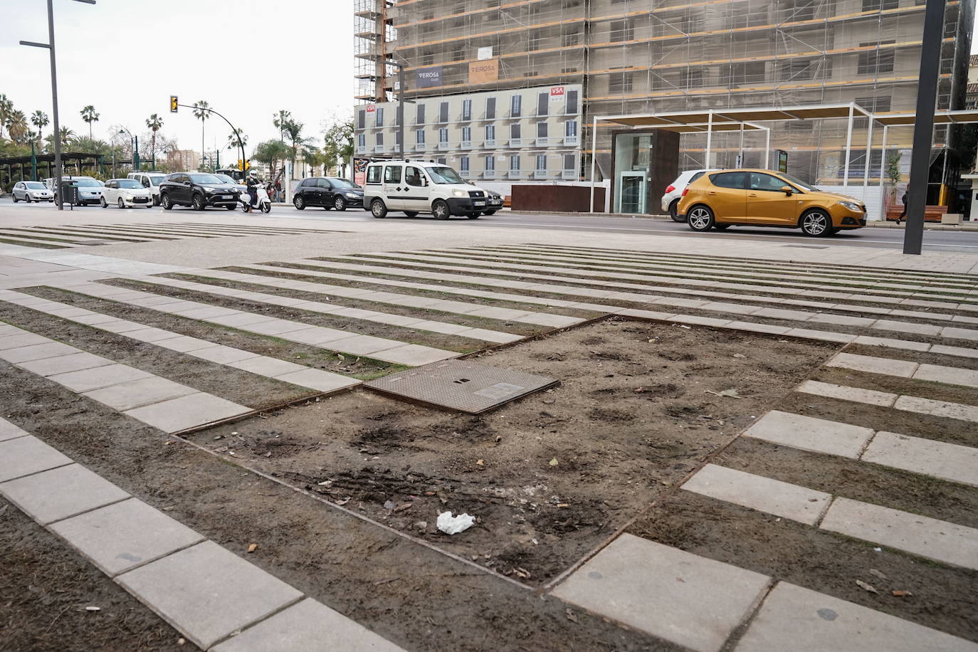 Fotos: Las zonas verdes de la nueva Alameda Principal, muy deterioradas