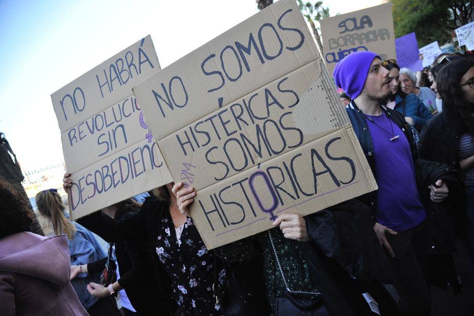 Fotos: La marcha del 8M en Málaga, en imágenes