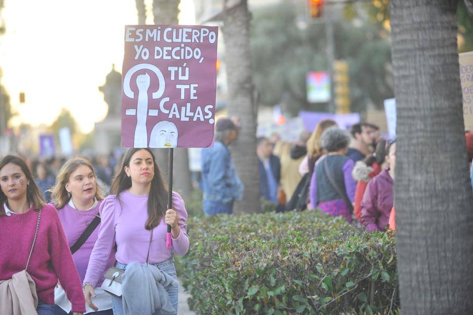 Fotos: La marcha del 8M en Málaga, en imágenes