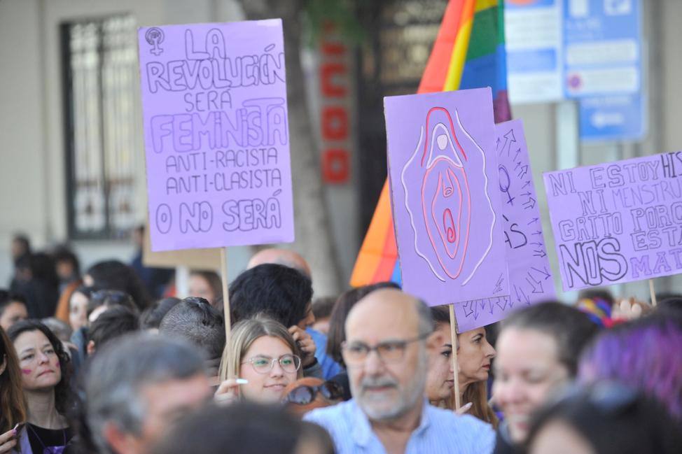 Fotos: La marcha del 8M en Málaga, en imágenes