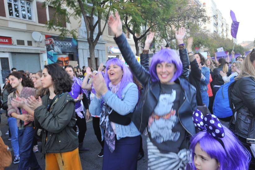 Fotos: La marcha del 8M en Málaga, en imágenes